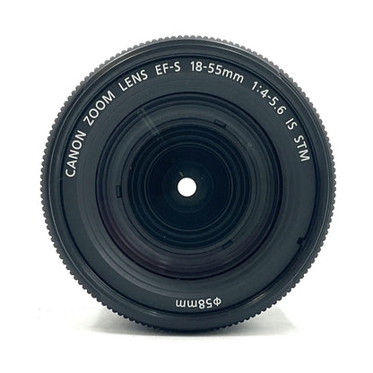 【全額返金保証】【最速発送】Canon EF-S18-55mm F4-5.6 IS STM 美品 動作確認済