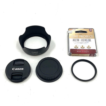 【全額返金保証】【最速発送】Canon EF-S18-55mm F4-5.6 IS STM 美品 動作確認済