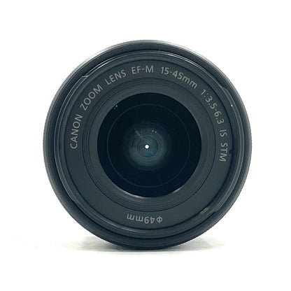 【全額返金保証】【最速発送】Canon EF-M15-45mm F3.5-6.3 IS STM [グラファイト] 美品 動作確認済