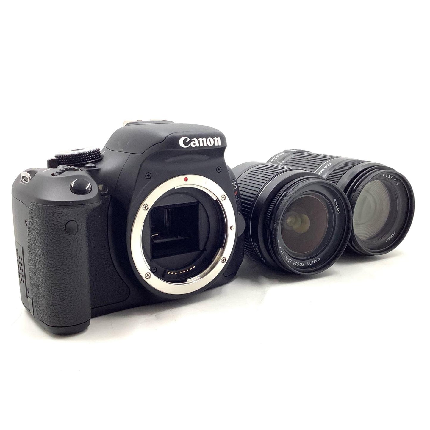 【全額返金保証】【最速発送】Canon デジタル一眼 EOS Kiss X5 ダブルズームキット ブラック 美品 動作確認済