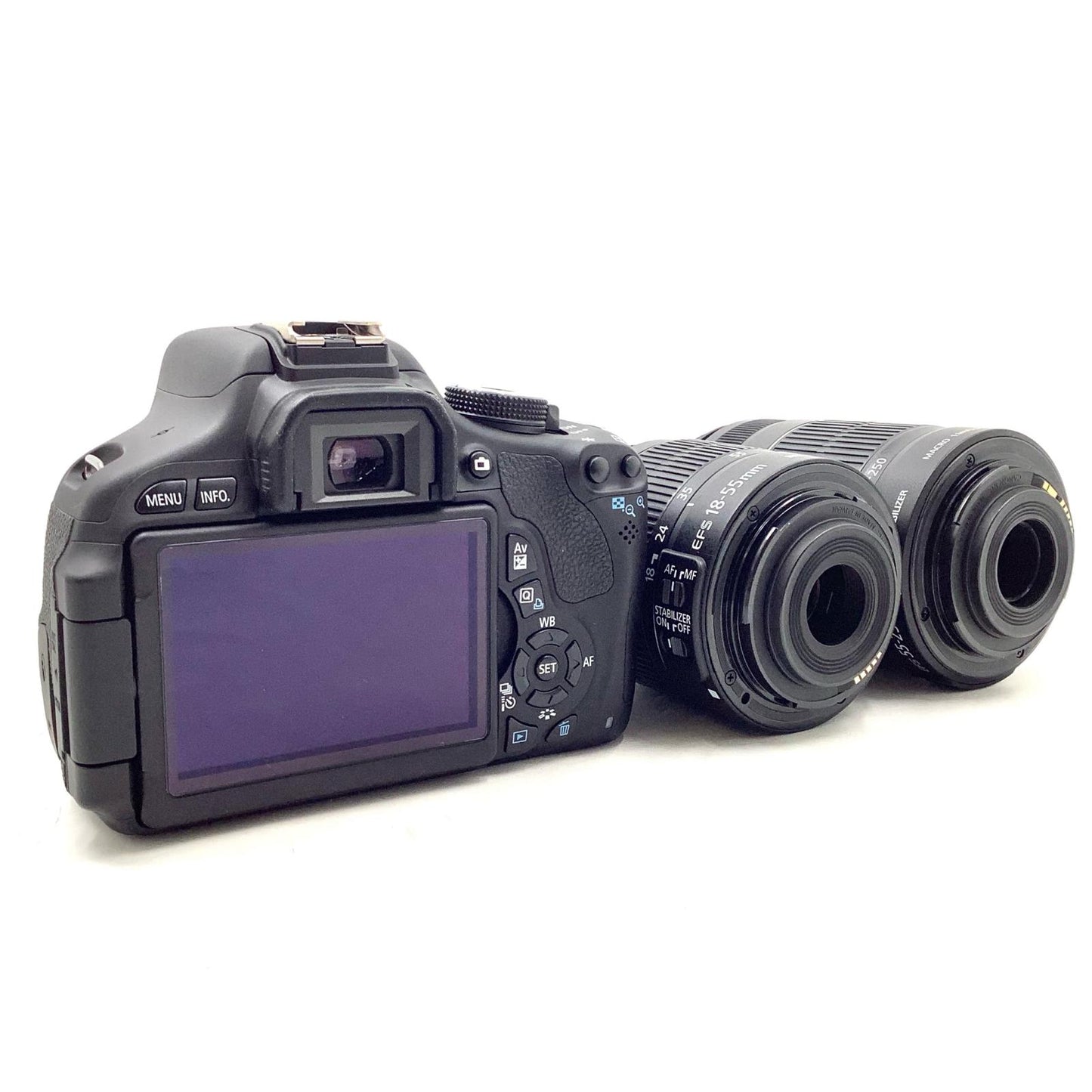 【全額返金保証】【最速発送】Canon デジタル一眼 EOS Kiss X5 ダブルズームキット ブラック 美品 動作確認済