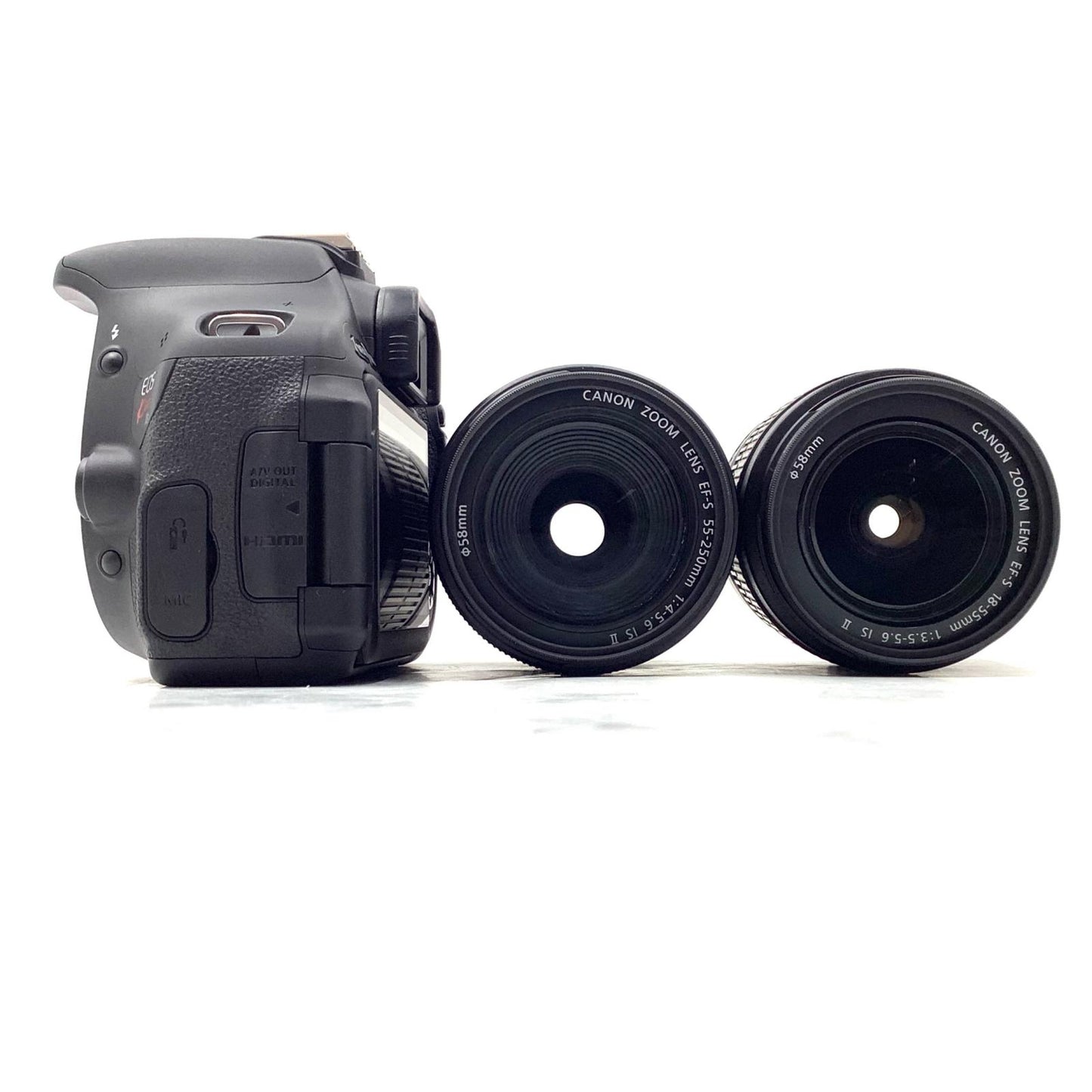 【全額返金保証】【最速発送】Canon デジタル一眼 EOS Kiss X5 ダブルズームキット ブラック 美品 動作確認済