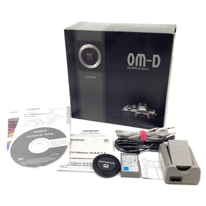 【全額返金保証】【最速発送】OLYMPUS デジタル一眼 OM-D E-M10 Mark II ボディ シルバー 美品 動作確認済