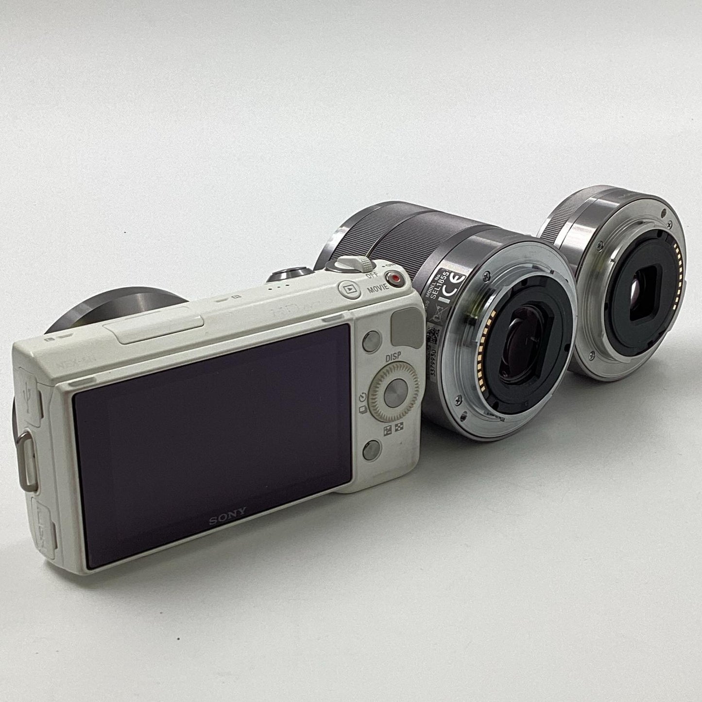 【全額返金保証】【最速発送】Sony デジタル一眼 α NEX-5NY ダブルズームレンズキット  ホワイト 動作確認済