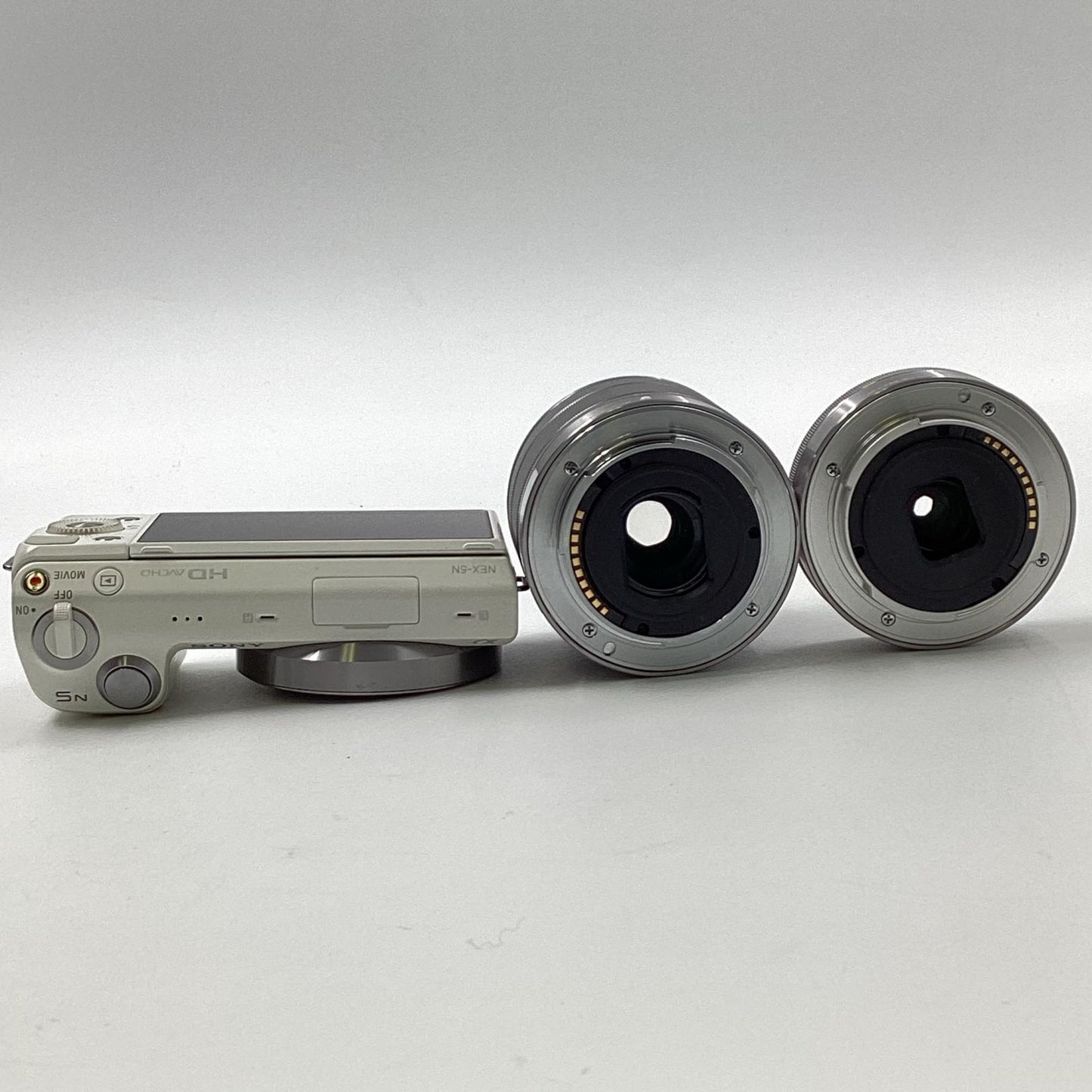【全額返金保証】【最速発送】Sony デジタル一眼 α NEX-5NY ダブルズームレンズキット  ホワイト 動作確認済
