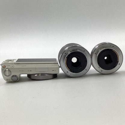 【全額返金保証】【最速発送】Sony デジタル一眼 α NEX-5NY ダブルズームレンズキット  ホワイト 動作確認済