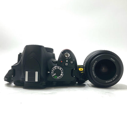 【全額返金保証】【最速発送】Nikon デジタル一眼 D3200 18-55 VR レンズキット ブラック 動作確認済