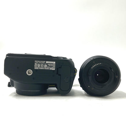 【全額返金保証】【最速発送】Nikon デジタル一眼 D3200 18-55 VR レンズキット ブラック 動作確認済