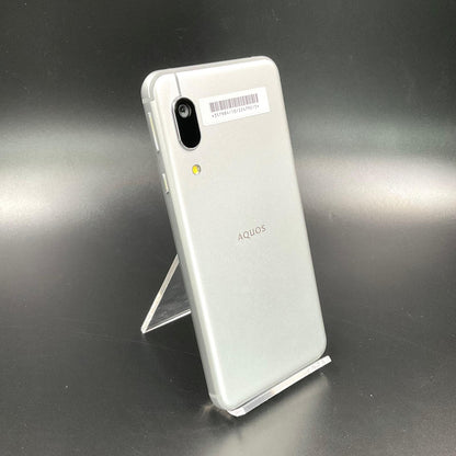 【全額返金保証】【最速発送】SHARP AQUOS sense3 basic 32GB シルバー Softbank 907SH 白ロム 超美品 動作確認済