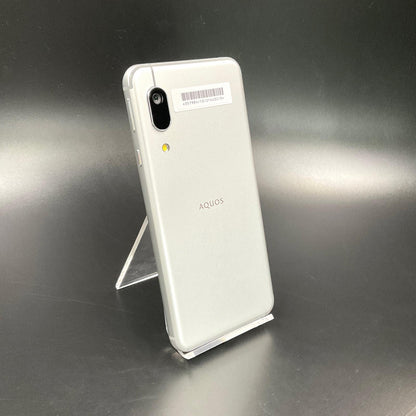 【全額返金保証】【最速発送】SHARP AQUOS sense3 basic 32GB シルバー Softbank 907SH 白ロム 超美品 動作確認済