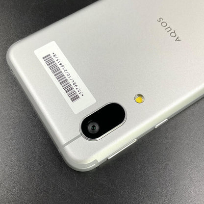 【全額返金保証】【最速発送】SHARP AQUOS sense3 basic 32GB シルバー Softbank 907SH 白ロム 超美品 動作確認済