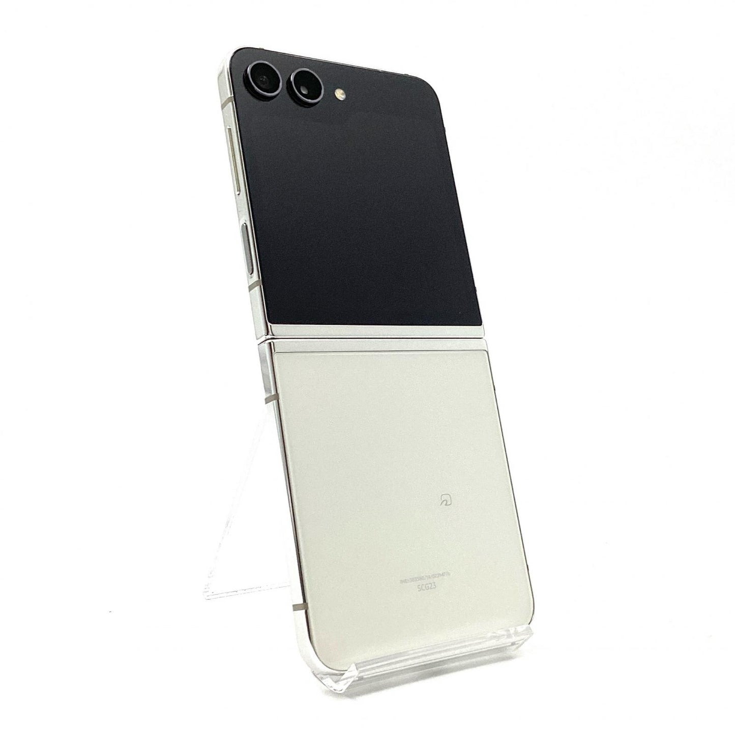 【全額返金保証】【最速発送】SAMSUNG Galaxy Z Flip5 256GB クリーム au SCG23 白ロム 動作確認済