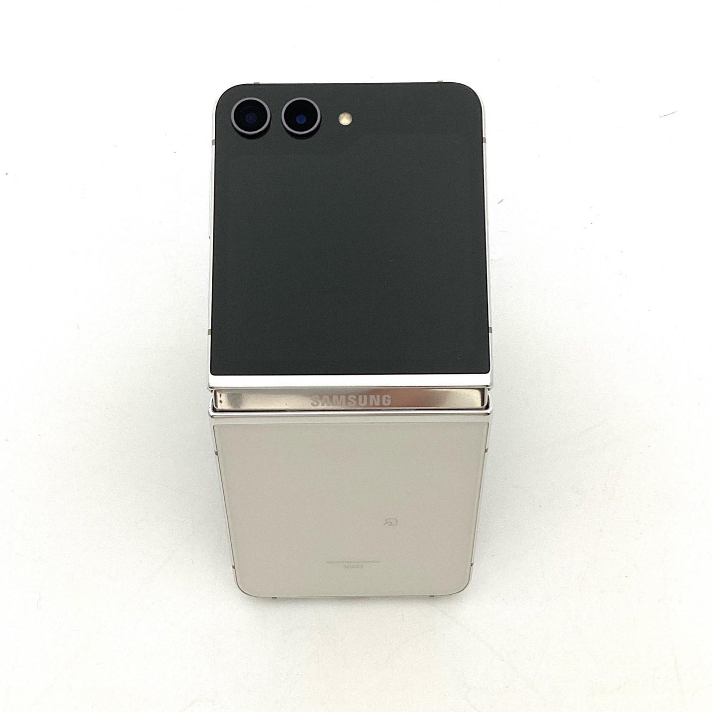 【全額返金保証】【最速発送】SAMSUNG Galaxy Z Flip5 256GB クリーム au SCG23 白ロム 動作確認済