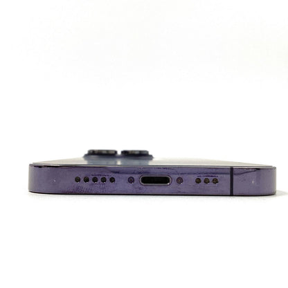 【全額返金保証】【最速発送】Apple iPhone iPhone 14 Pro 128GB ディープパープル Softbank 動作確認済 87%