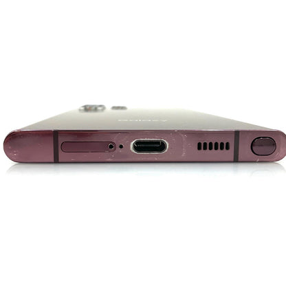 【全額返金保証】【最速発送】SAMSUNG Galaxy S22 Ultra 256GB バーガンディ docomo SC-52C 白ロム 動作確認済