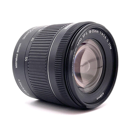 【全額返金保証】【最速発送】Canon EF-S18-55mm F4-5.6 IS STM 美品 動作確認済
