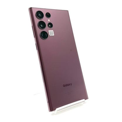 【全額返金保証】【最速発送】SAMSUNG Galaxy S22 Ultra 256GB バーガンディ au SCG14 美品 動作確認済