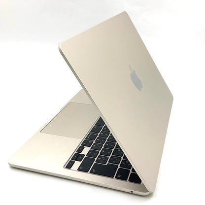【全額返金保証】【最速発送】Apple MacBook Air 13.6インチ 2024 Apple M3 8GB SSD 256GB スターライト 100% 美品 動作確認済
