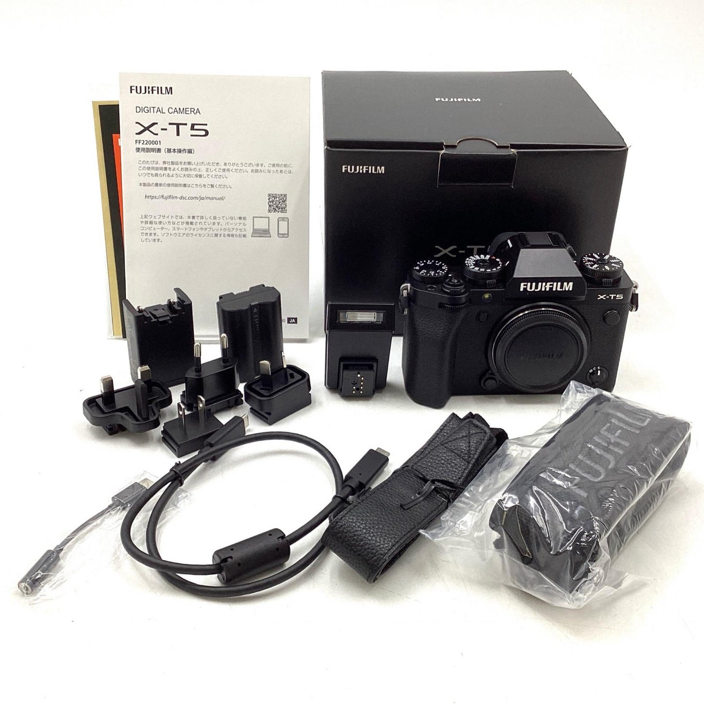 【全額返金保証】【最速発送】FUJIFILM デジタル一眼 X-T5 ブラック 美品 動作確認済