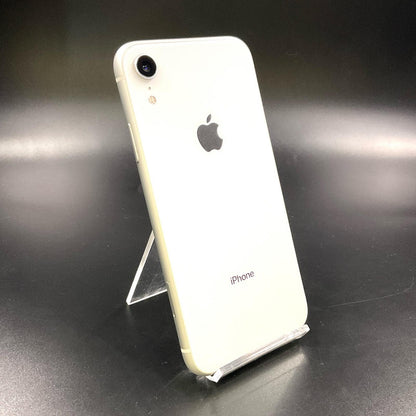 【全額返金保証】【最速発送】Apple iPhone iPhone XR 256GB ホワイト au 白ロム 動作確認済 82%