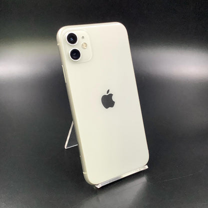 【全額返金保証】【最速発送】Apple iPhone iPhone 11 128GB ホワイト SIMフリー 美品 動作確認済 85%