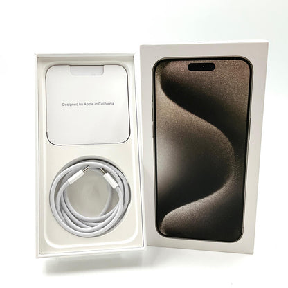 【全額返金保証】【最速発送】Apple iPhone iPhone 15 Pro Max 256GB ナチュラルチタニウム SIMフリー 超美品 動作確認済 97%