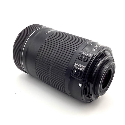 【全額返金保証】【最速発送】Canon EF-S55-250mm F4-5.6 IS STM 美品 動作確認済