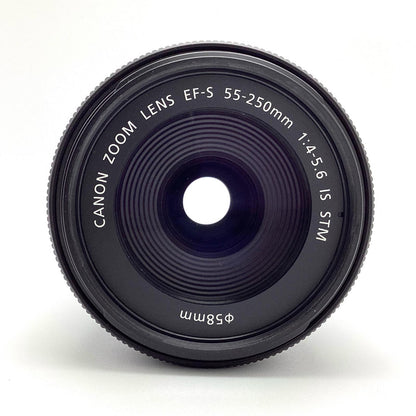 【全額返金保証】【最速発送】Canon EF-S55-250mm F4-5.6 IS STM 美品 動作確認済