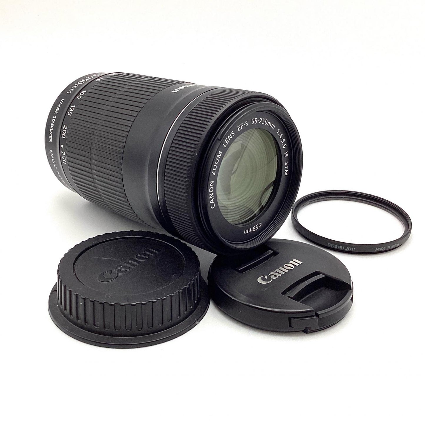 【全額返金保証】【最速発送】Canon EF-S55-250mm F4-5.6 IS STM 美品 動作確認済