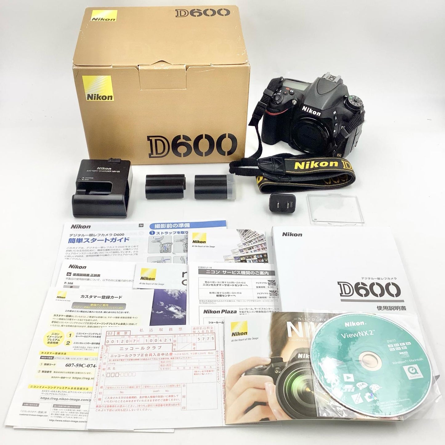【全額返金保証】【最速発送】Nikon デジタル一眼 D600 ボディ ブラック 動作確認済