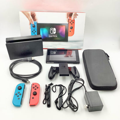 【全額返金保証】【最速発送】Nintendo Switch ネオンブルーネオンレッド 美品 動作確認済