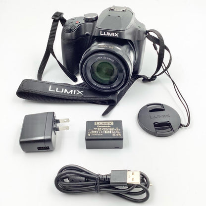 【全額返金保証】【最速発送】Panasonic コンパクトデジタルカメラ DC-FZ85D ブラック 超美品 動作確認済