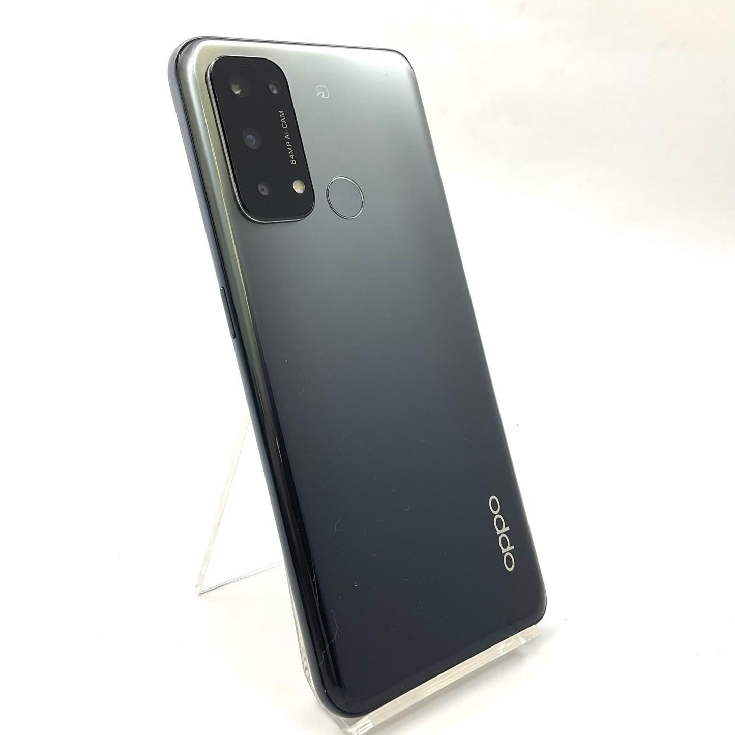 【全額返金保証】【最速発送】OPPO Reno 5 A 128GB シルバーブラック Softbank A101OP 白ロム 動作確認済