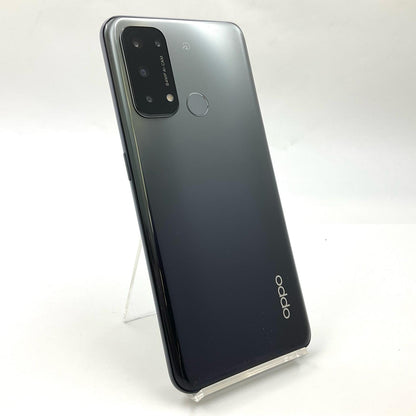 【全額返金保証】【最速発送】OPPO Reno 5 A 128GB シルバーブラック Softbank A101OP 白ロム 動作確認済