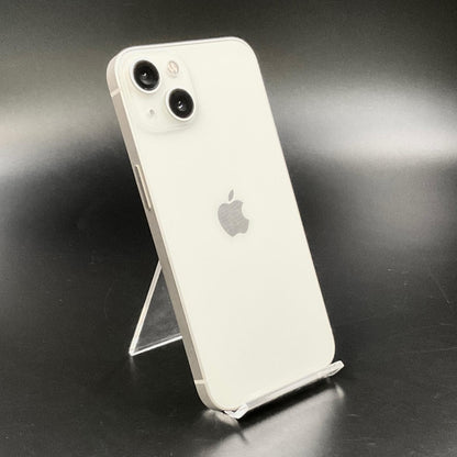 【全額返金保証】【最速発送】Apple iPhone iPhone 13 256GB スターライト au 白ロム 動作確認済 85%