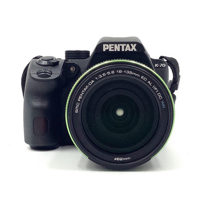 【全額返金保証】【最速発送】PENTAX デジタル一眼 K-70 18-135 WRキット ブラック 動作確認済