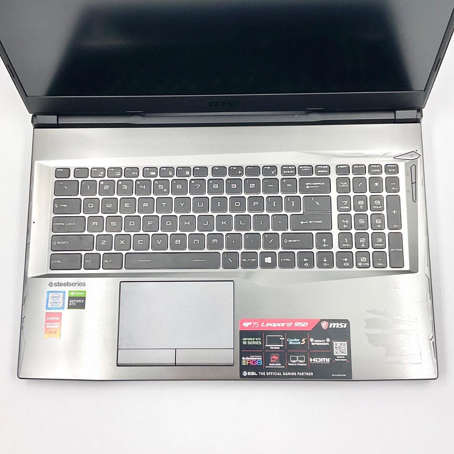 【全額返金保証】【最速発送】MSI GP75 Leopard 9SD Intel(R) Core(TM) i7-9750H CPU @2.6GHz 2.59GHz 16GB M.2 SSD 512GB NVIDIA GeForce GTX 1660 Ti 88% 動作確認済
