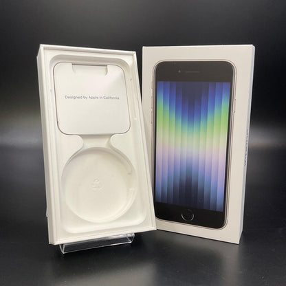 【全額返金保証】【最速発送】Apple iPhone iPhone SE（第3世代） 64GB スターライト au 白ロム 動作確認済 86%