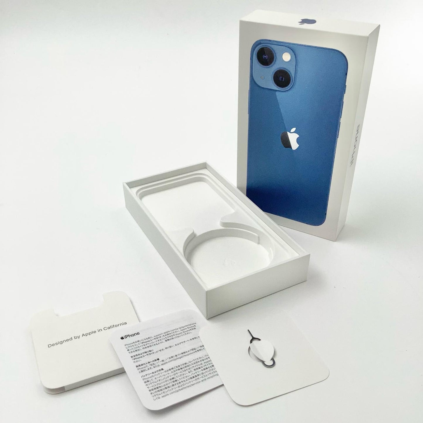 【全額返金保証】【最速発送】Apple iPhone iPhone 13 mini 256GB ブルー Softbank 動作確認済 85%