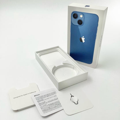 【全額返金保証】【最速発送】Apple iPhone iPhone 13 mini 256GB ブルー Softbank 動作確認済 85%