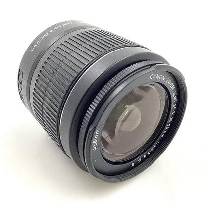 【全額返金保証】【最速発送】Canon EF-S18-55mm F3.5-5.6 IS II　ブラック 動作確認済