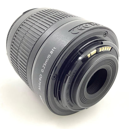 【全額返金保証】【最速発送】Canon EF-S18-55mm F3.5-5.6 IS II　ブラック 動作確認済