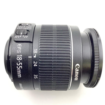 【全額返金保証】【最速発送】Canon EF-S18-55mm F3.5-5.6 IS II　ブラック 動作確認済