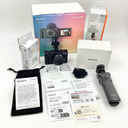 【全額返金保証】【最速発送】Sony コンパクトデジタルカメラ VLOGCAM ZV-1M2G シューティンググリップキット 美品 動作確認済