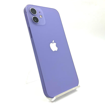【全額返金保証】【最速発送】Apple iPhone iPhone 12 64GB パープル SIMフリー 動作確認済 85%