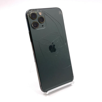 【最速発送】Apple iPhone iPhone 11 Pro 256GB ミッドナイトグリーン Softbank 白ロム【難有】 84%