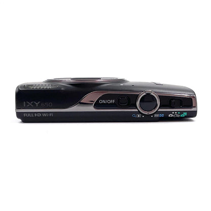 【全額返金保証】【最速発送】Canon コンパクトデジタルカメラ IXY 650 [ブラック] 美品 動作確認済