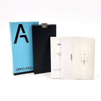 【全額返金保証】【最速発送】OPPO A 55s 5G 64GB ブラック 楽天モバイル CPH2309 白ロム 動作確認済
