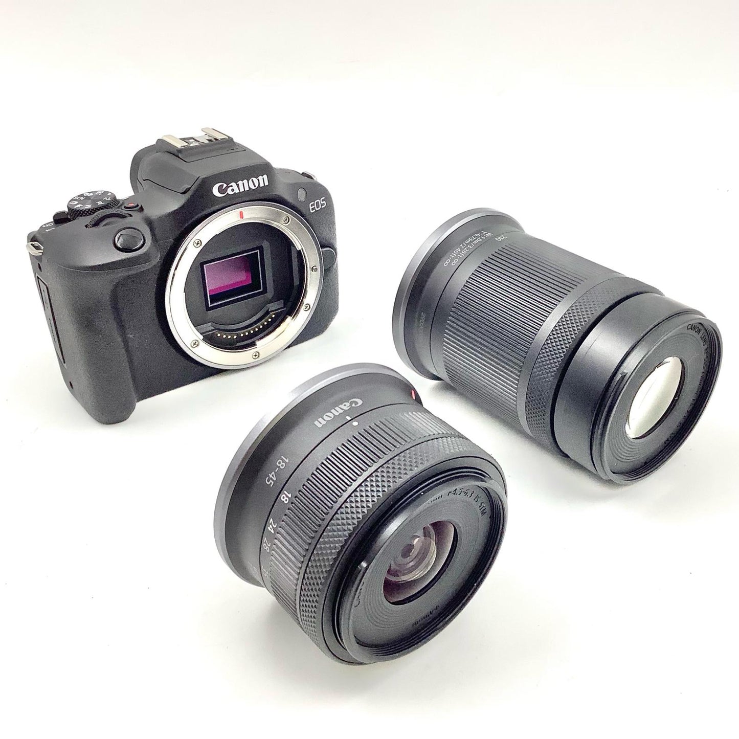 【全額返金保証】【最速発送】Canon デジタル一眼 EOS R100 ダブルズームキット ブラック 超美品 動作確認済