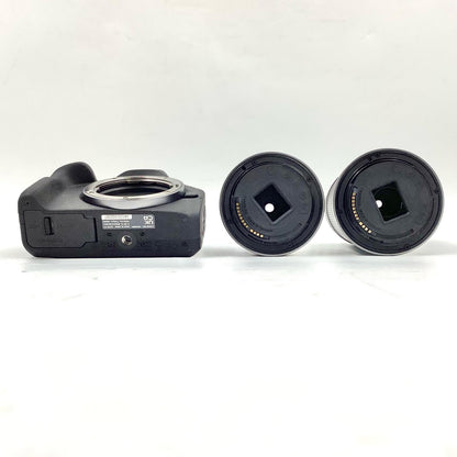 【全額返金保証】【最速発送】Canon デジタル一眼 EOS R100 ダブルズームキット ブラック 超美品 動作確認済